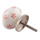 Orange Dotted Ceramic Floral Knobs Online